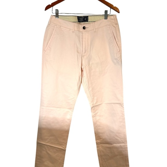 Abercrombie & Fitch Pink Chinos Classic Style - Picture 1 of 3